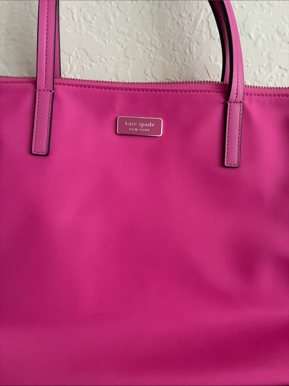 kate spade Pink Tote with matching kate spade wallet